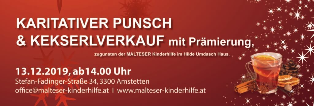 Malteser Kinderhilfe Punsch Hilde Umdasch Haus Veranstaltung MKH HUH