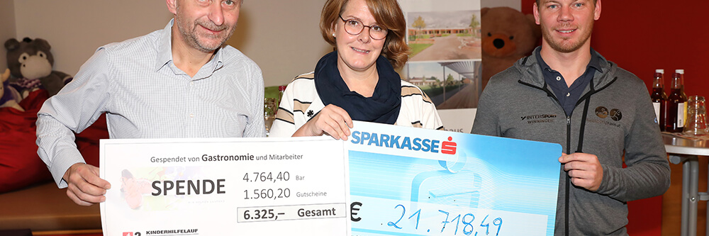 Malteser Kinderhilfe Kinderhilfelauf Scheckübergabe Veranstaltung Hilde Umdasch Haus MKH HUH