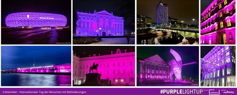 PurpleLightUp Internationaler Tag der Menschen mit Behinderung BB
